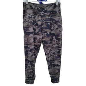 Camo Ankle Legging with Pockets Firm Stretch Size XL